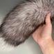 Пробка с хвостом лисицы серого цвета (3,5 см)