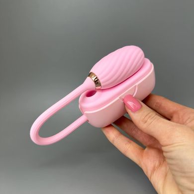 Вакуумный стимулятор клитора с виброяйцом Otouch LOUIS VIBRATOR Pink - фото