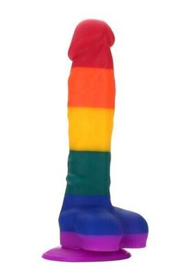 Радужный фаллоимитатор Dream toys COLOURFUL LOVE DILDO (17,5 см) - фото