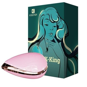 KissToy K-King - вакуумный клиторальный стимулятор Pink - фото