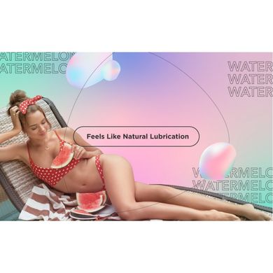 Wet Turn ON YUMMY Watermelon FLAVORED LUBE - съедобная смазка со вкусом арбуза - 178 мл - фото