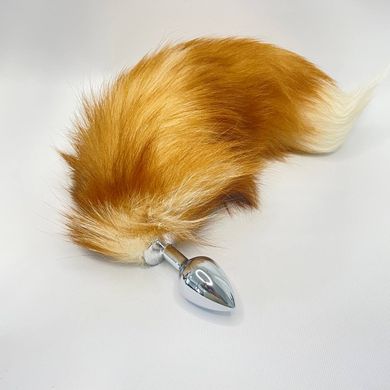 Анальная пробка с рыжим хвостом Foxy fox (3,4 см) Art of Sex size M