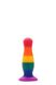 Анальная пробка радужная Dream toys Colourful Love Plug (4,5 см) - фото товара