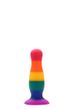 Анальна пробка райдужна Dream toys Colourful Love Plug (4,5 см) - фото