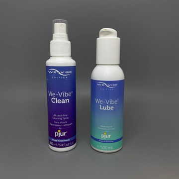 Набір pjur Змазка We-Vibe Lube WATER BASED (100 мл) + Антибактеріальний засіб We-Vibe Clean (100 мл)