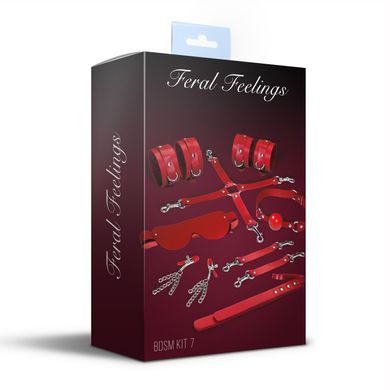 Набір для БДСМ Feral Feelings BDSM Kit 7 Red - фото