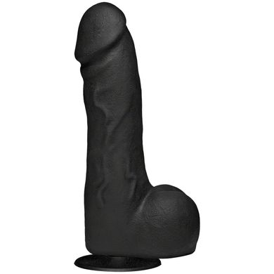 Чорний фалоімітатор на зйомній присосці Doc Johnson Kink The Perfect Cock  (19,1 см) - фото