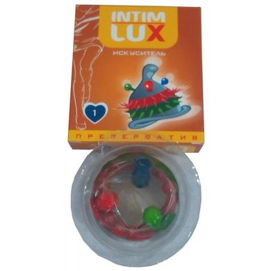 Презерватив с усиками и шариками Intim Lux Exclusive Искуситель (1 шт) - фото