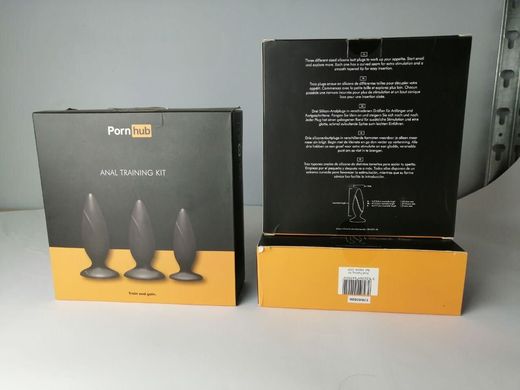 Набор анальных пробок Pornhub Anal Training Kit (3; 3,6; 4 см) (надорванная упаковка) - фото