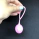 Вагинальный шарик Geisha Lastic Balls Mía - L розовый - фото товара