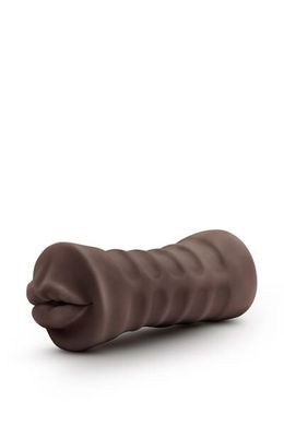 Мастурбатор рот з вібропулею Blush HOT CHOCOLATE HEATHER CHOCOLATE - фото