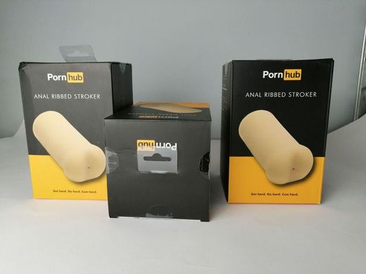 Мастурбатор для мужчины Pornhub Anal Ribbed Stroker (надорванная упаковка, товар в целостности) - фото