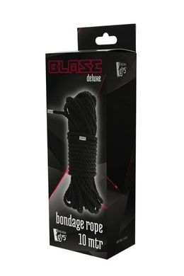 Мотузка для бондажа Dream toys BLAZE DELUXE (10 м), чорний
