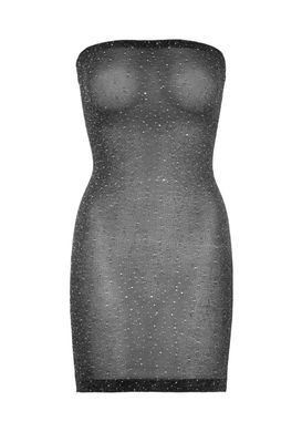 Эротическое платье Leg Avenue Shimmer Sheer rhinestone tube dress OS