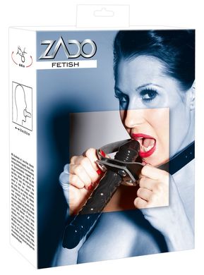 Кляп с двойным фаллоимитатором Zado Double Penis Gag Black - фото
