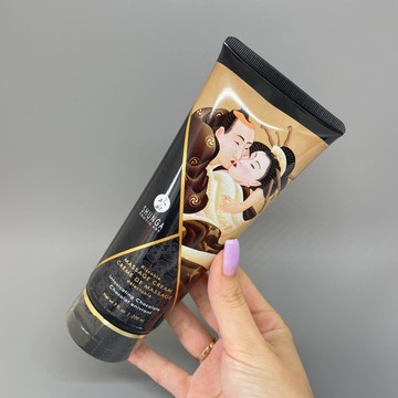 Съедобный массажный крем Shunga шоколад (200 мл) - фото