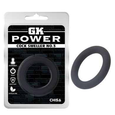 Ерекційне кільце силіконове Chisa GK Power Cock Sweller No.3 - фото