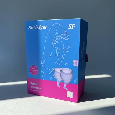 Набор менструальных чаш Satisfyer Feel Secure (lila) - фото