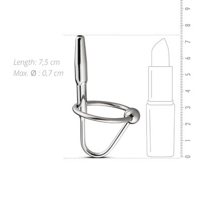 Уретральный стимулятор Sinner Gear Unbendable Sperm Stopper Hollow Ring (0,7 см)