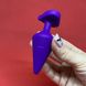 Анальна пробка CHISA Luv Heart Plug-purple - фото товару