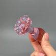 Скляна анальна пробка в формі квітки NS Novelties FLOWER PINK (3 см)