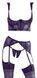 Еротичний комплект Abierta Fina Bra Sensual Suspender Set purple 75B/S - фото товару