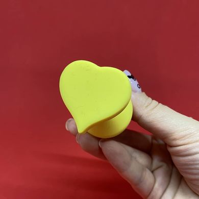 Анальная пробка CHISA Luv Heart Plug-yellow - фото