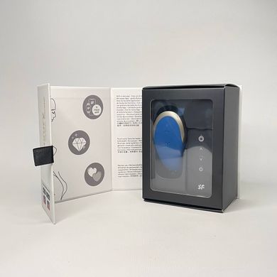 Satisfyer Double Love - смарт-вибратор для пар с пультом голубой - фото