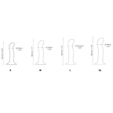 Насадка для страпона Strap-On-Me P&G-Spot Dildo XL (довжина 19,8 см, діаметр 3,6 см) - фото