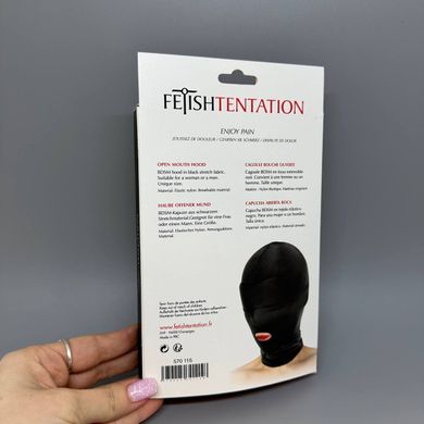 Капюшон для БДСМ с открытым ртом Fetish Tentation