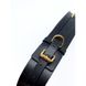 Бондажный кожаный пояс UPKO черный One Size размер L - фото товара