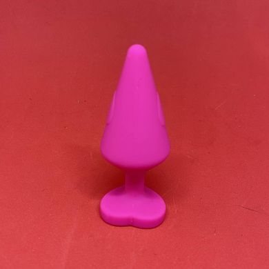 Анальная пробка CHISA Luv Heart Plug-Pink (3,5 см) - фото