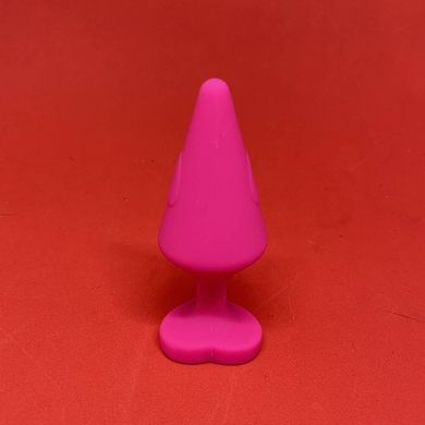 Анальна пробка CHISA Luv Heart Plug-Pink (3,5 см) - фото