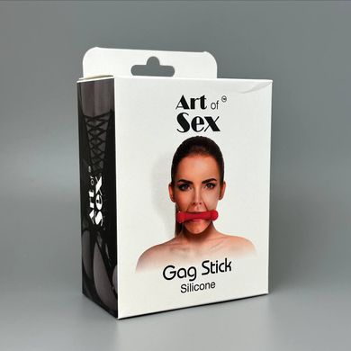 Кляп палиця Art of Sex Gag Stick Silicon червоний - фото
