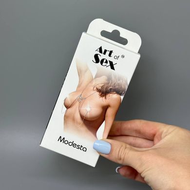 Прикраса для сосків з ланцюжком Art of Sex Modesta - фото
