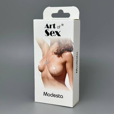 Украшение для сосков с цепочкой Art of Sex Modesta - фото
