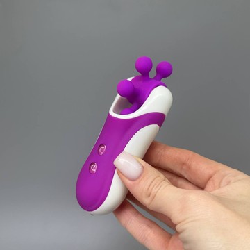 Имитатор орального секса FeelzToys Clitella Oral Stimulator Purple - фото