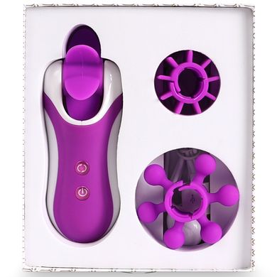 Імітатор орального сексу FeelzToys Clitella Oral Stimulator Purple - фото
