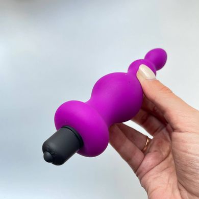 Анальна вібропробка Adrien Lastic Bullet Amuse Purple - 3,9 см - фото