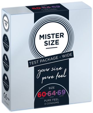 Презервативы Mister Size pure feel 60–64–69 (3 шт.) - фото