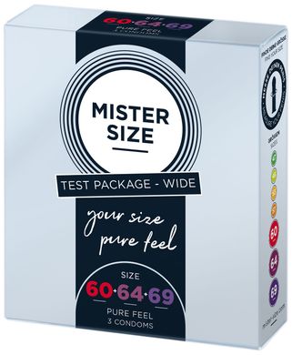 Презервативы Mister Size pure feel 60–64–69 (3 шт.) - фото