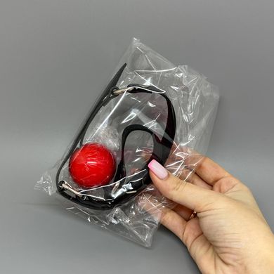 Кляп с шариком Feral Feelings Silicon Ball Gag Black/Red - фото