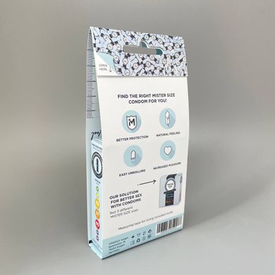 Презервативы с линейкой Mister Size pure feel test-set 53–57–60 (3 шт) - фото
