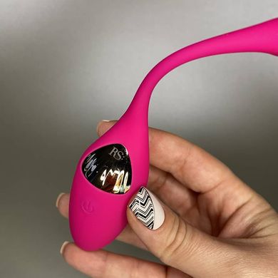 Виброяйцо Rianne S Pulsy Playball Deep с пультом Д/У + косметичка-чехол розовое - фото