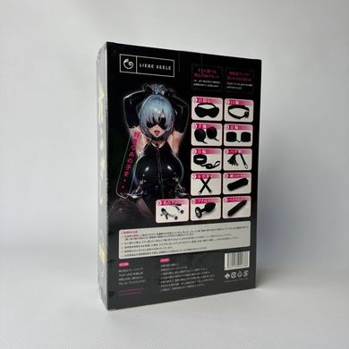 Liebe Seele Black Lace and Neoprene 11pcs Bondage Kit - набір БДСМ 11 предметів - фото