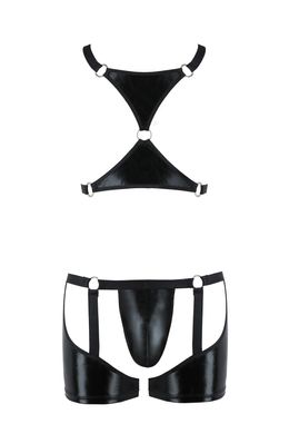Комплект білизни для чоловіків Passion 047 SET ARON black L/XL - фото