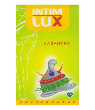Презерватив з вусиками та шипами Intim Lux Exclusive Казанова (1 шт) - фото