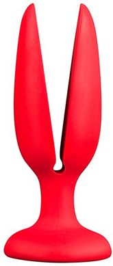 Анальный расширитель MENZSTUFF FLOWER BUTT PLUG 4INCH RED (10,5 см) - фото