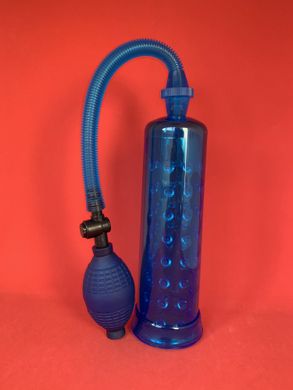 XLsucker Penis Pump - вакуумная помпа для пениса голубая - фото
