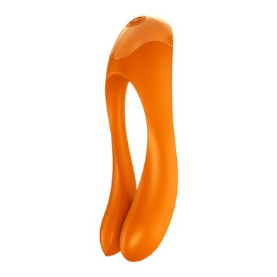 Satisfyer Candy Cane - вибратор на палец Orange - фото